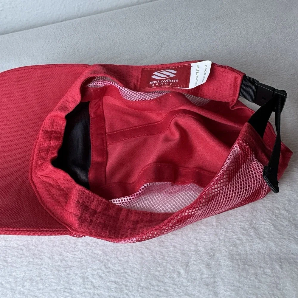 Selkirk Sport Pickleball Hat Cap Pink Adjustable Lightweight Red Pink Strapback